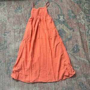 Orange Aerie maxi dress